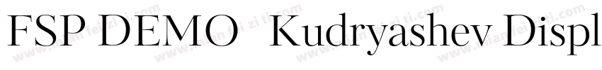 FSP DEMO   Kudryashev Display Regul字体转换